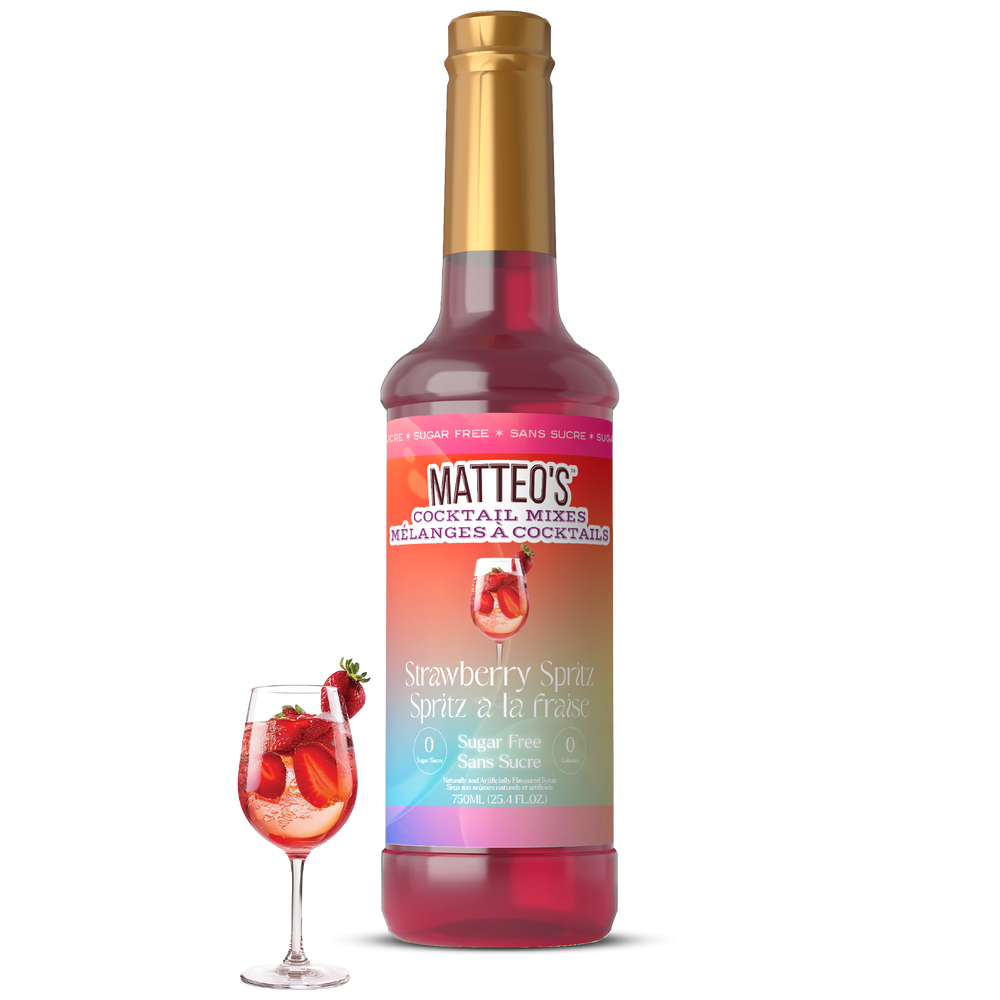 Mélanges à cocktail sans sucre - Spritz aux fraises