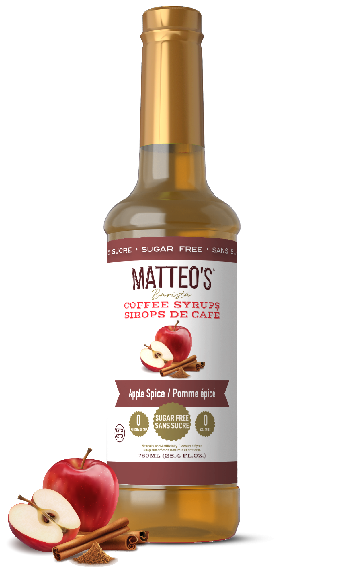 Sugar Free Coffee Syrup, Apple Spice