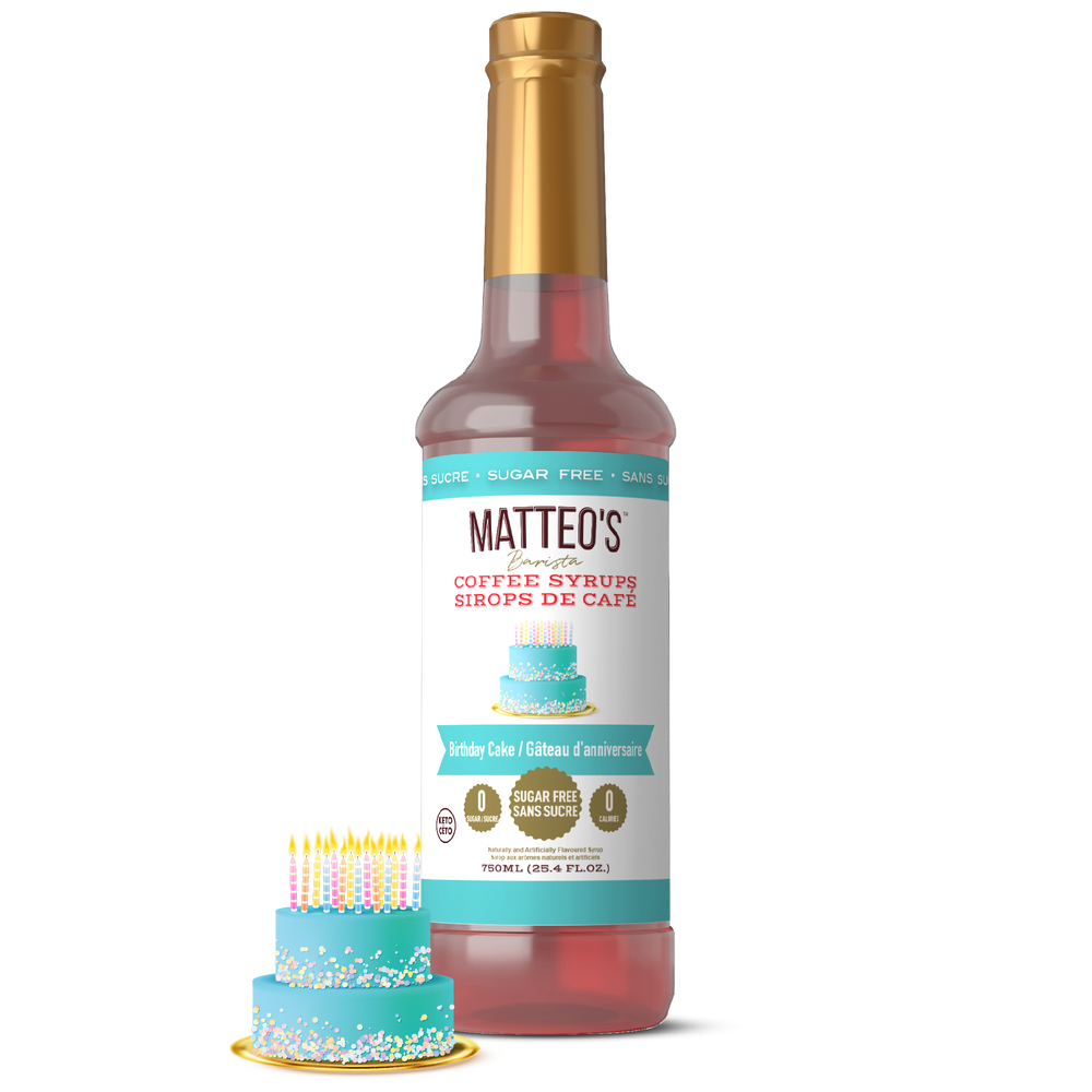 Sugar Free Coffee Syrup, Birthday Cake