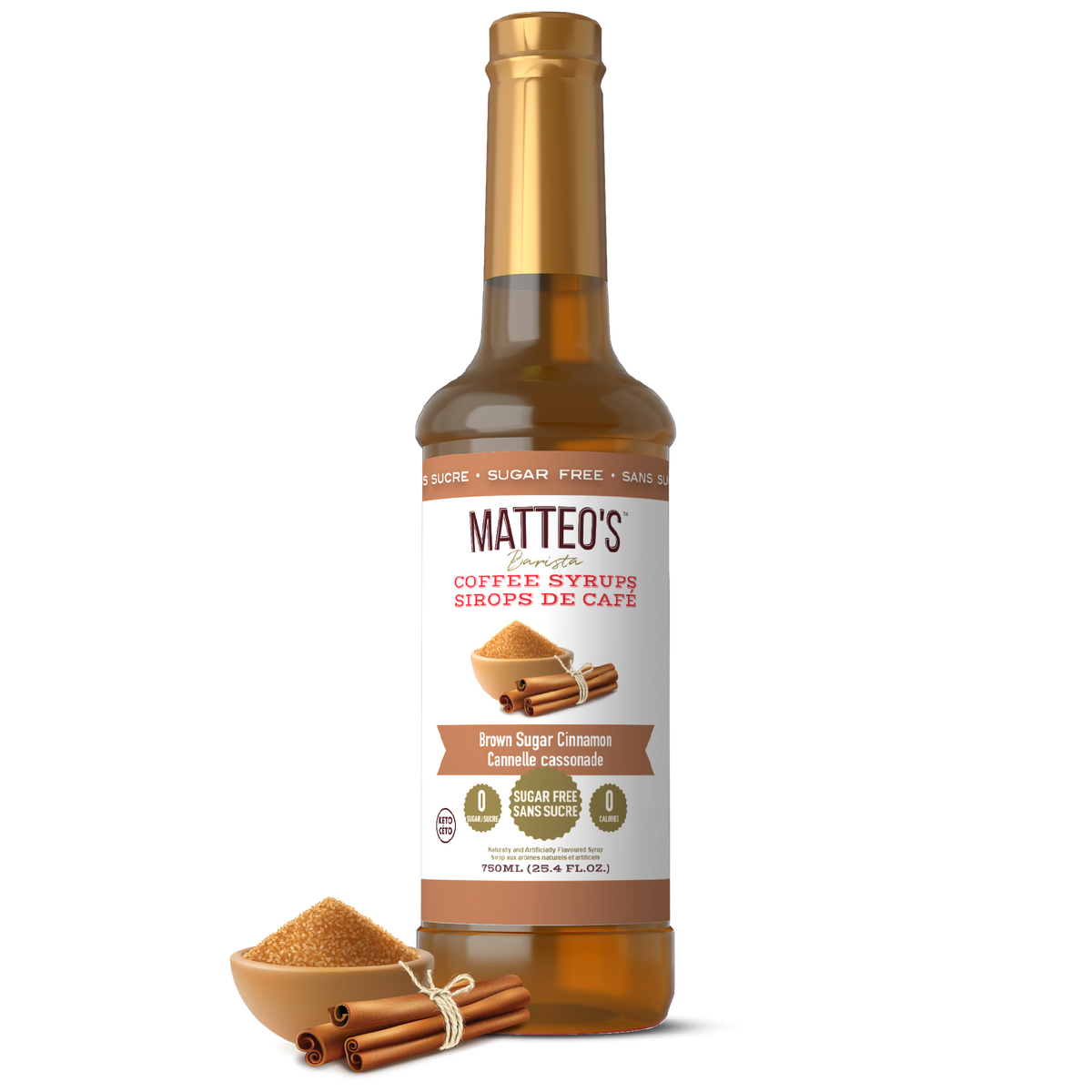 Sugar Free Coffee Syrup, Brown Sugar Cinnamon