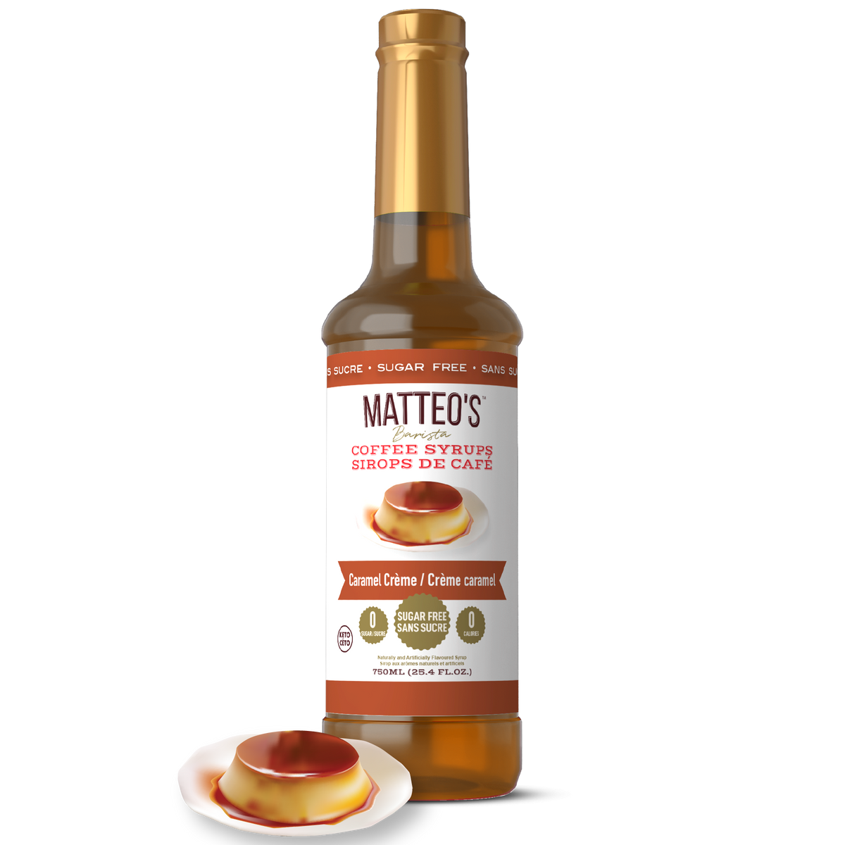 Sugar Free Coffee Syrup, Caramel Creme