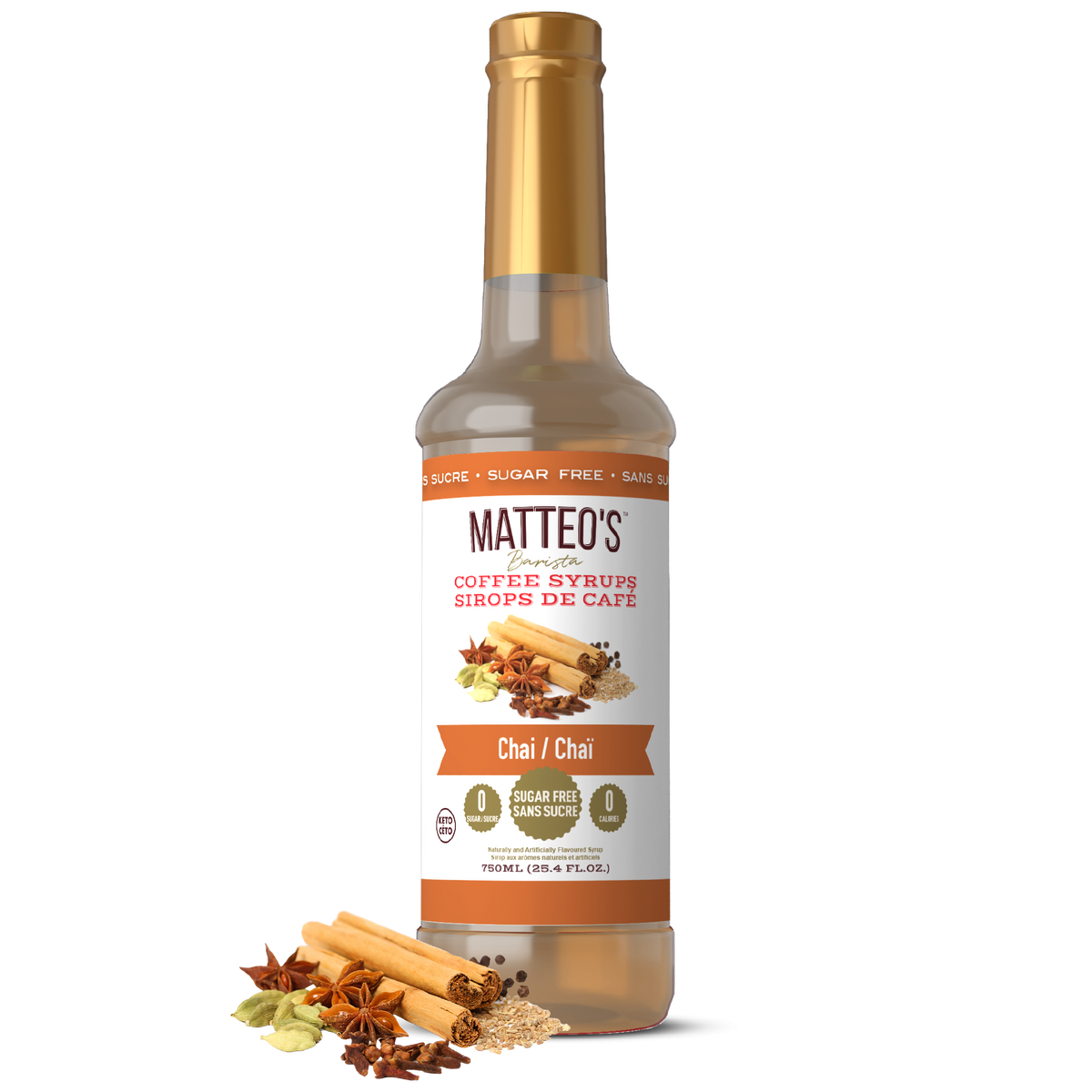 Sugar Free Coffee Syrup, Chai