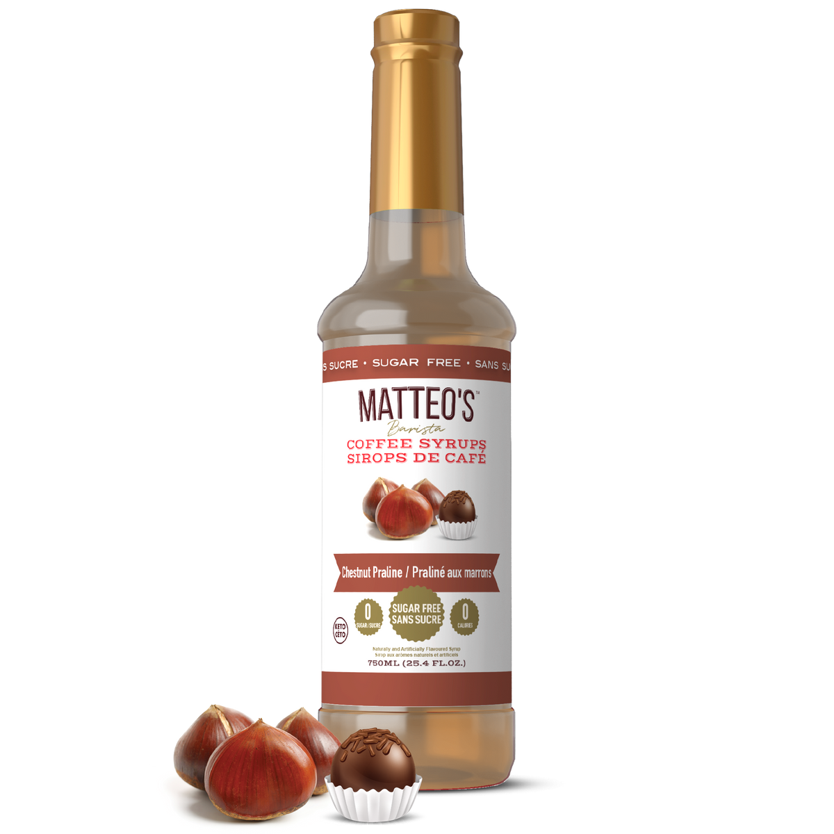 Sugar Free Coffee Syrup, Chestnut Praline