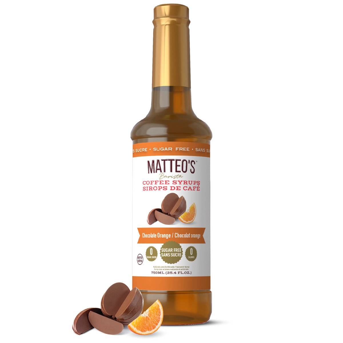 Sugar Free Coffee Syrup, Chocolate Orange