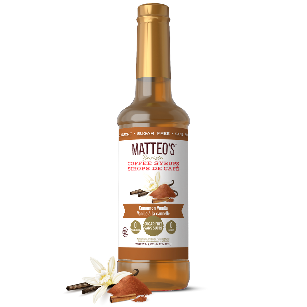 Sirop de Café Sans Sucre, Cannelle Vanille