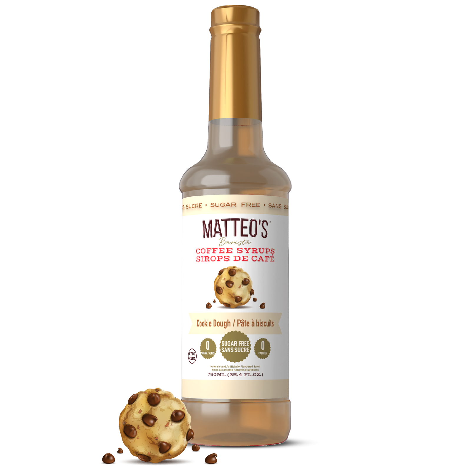 Sirop de café sans sucre, pâte à biscuits