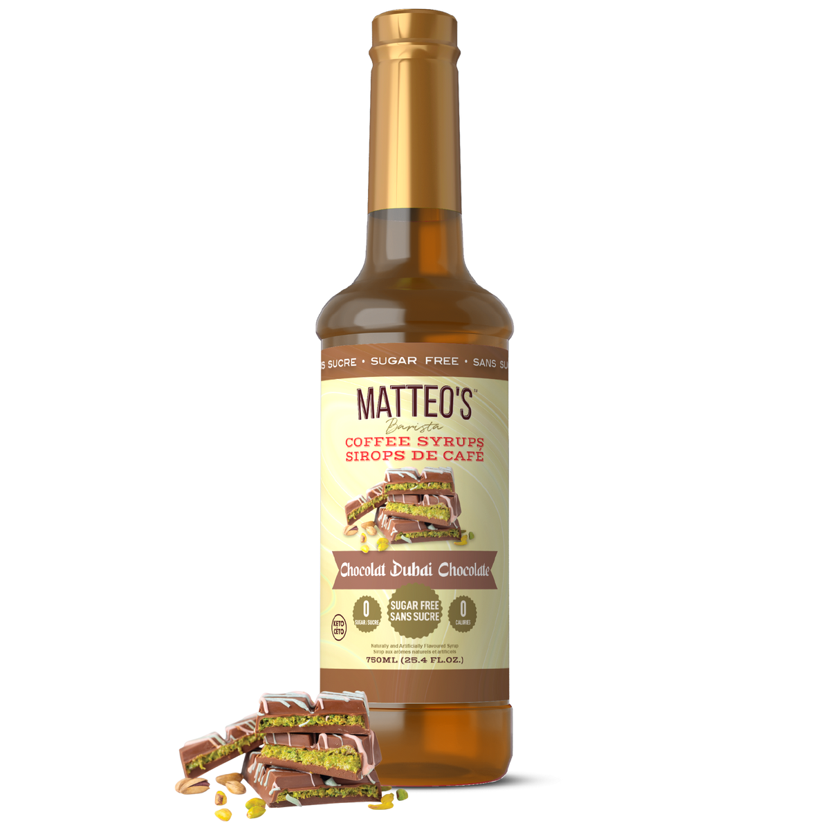 Sugar Free Coffee Syrup, Dubai Chocolate