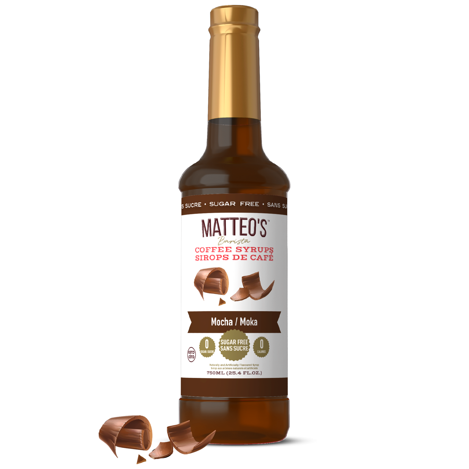 Sirop de café sans sucre, moka