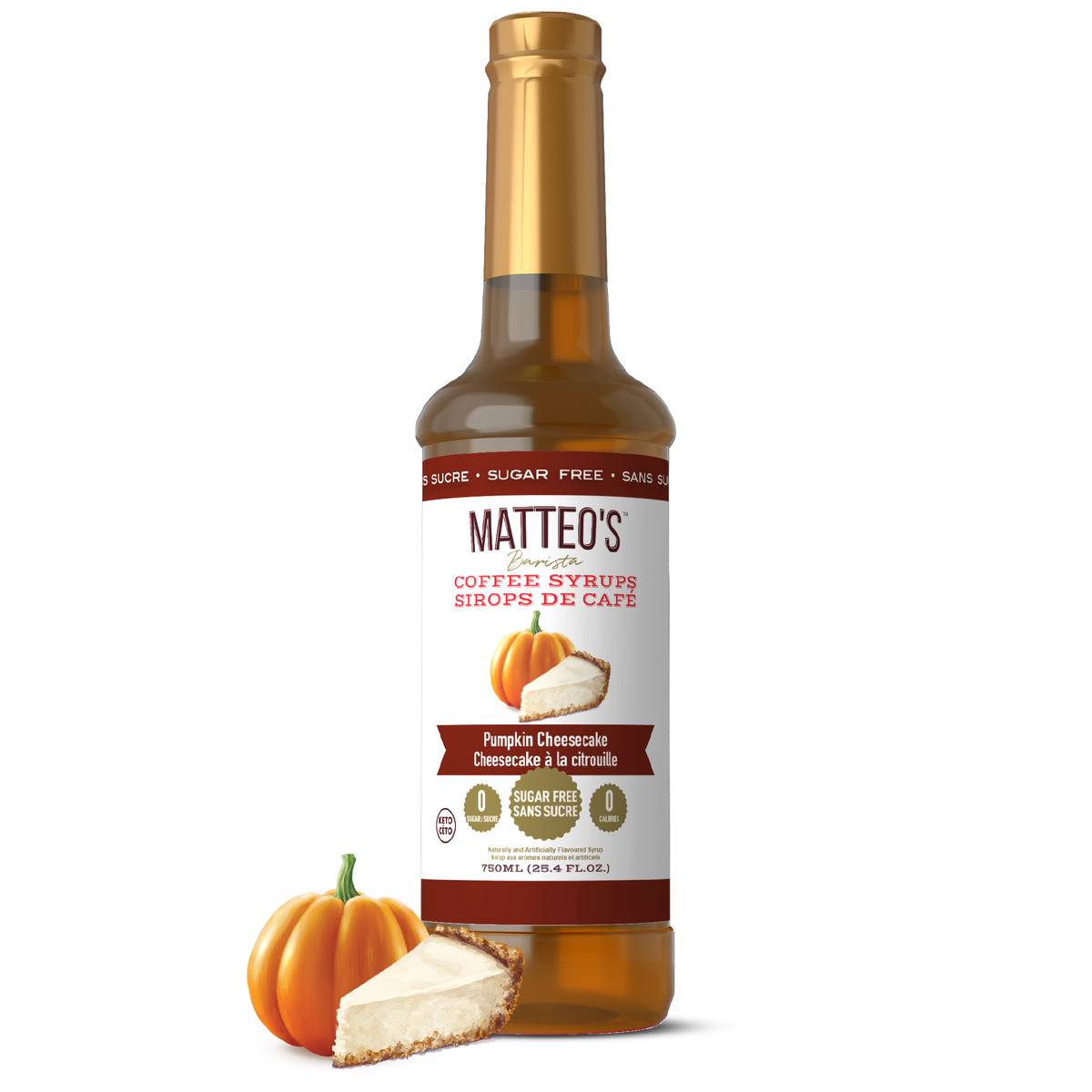 Sugar Free Coffee Syrup, Pumpkin Cheesecake