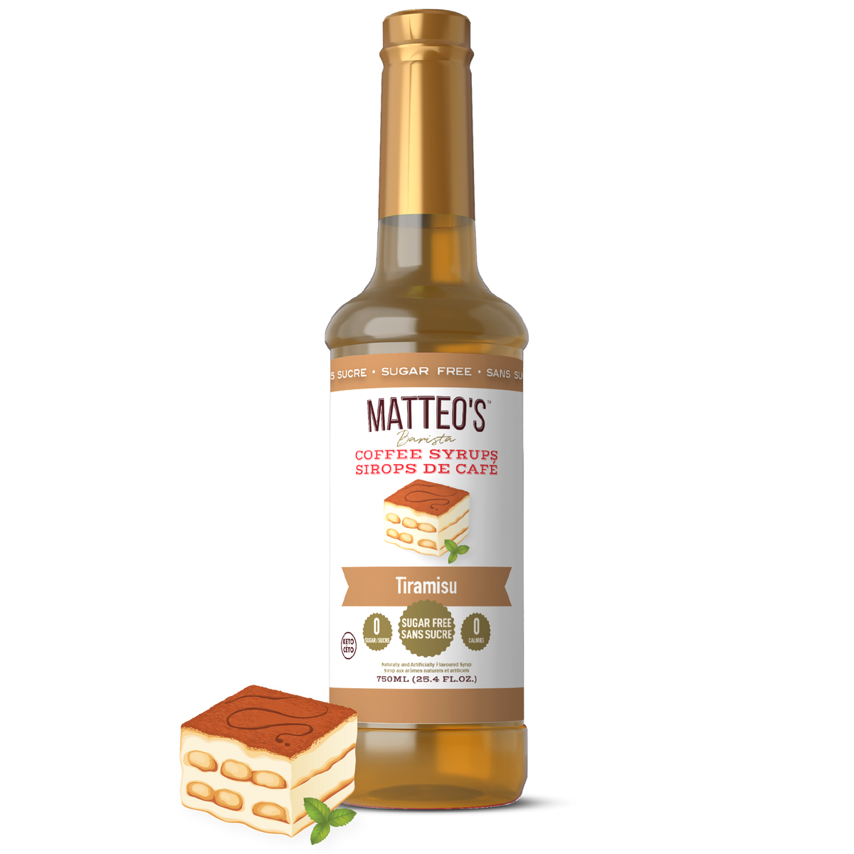 Sirop de café sans sucre, Tiramisu