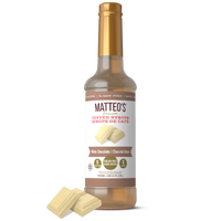 Sirop de café sans sucre, chocolat blanc