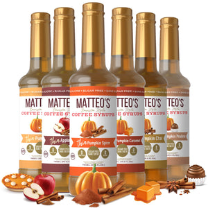 Matteo's Holiday Flavours, Assortiment de variétés, 0 calories, 0 sucre, Keto Friendly (4 saveurs)