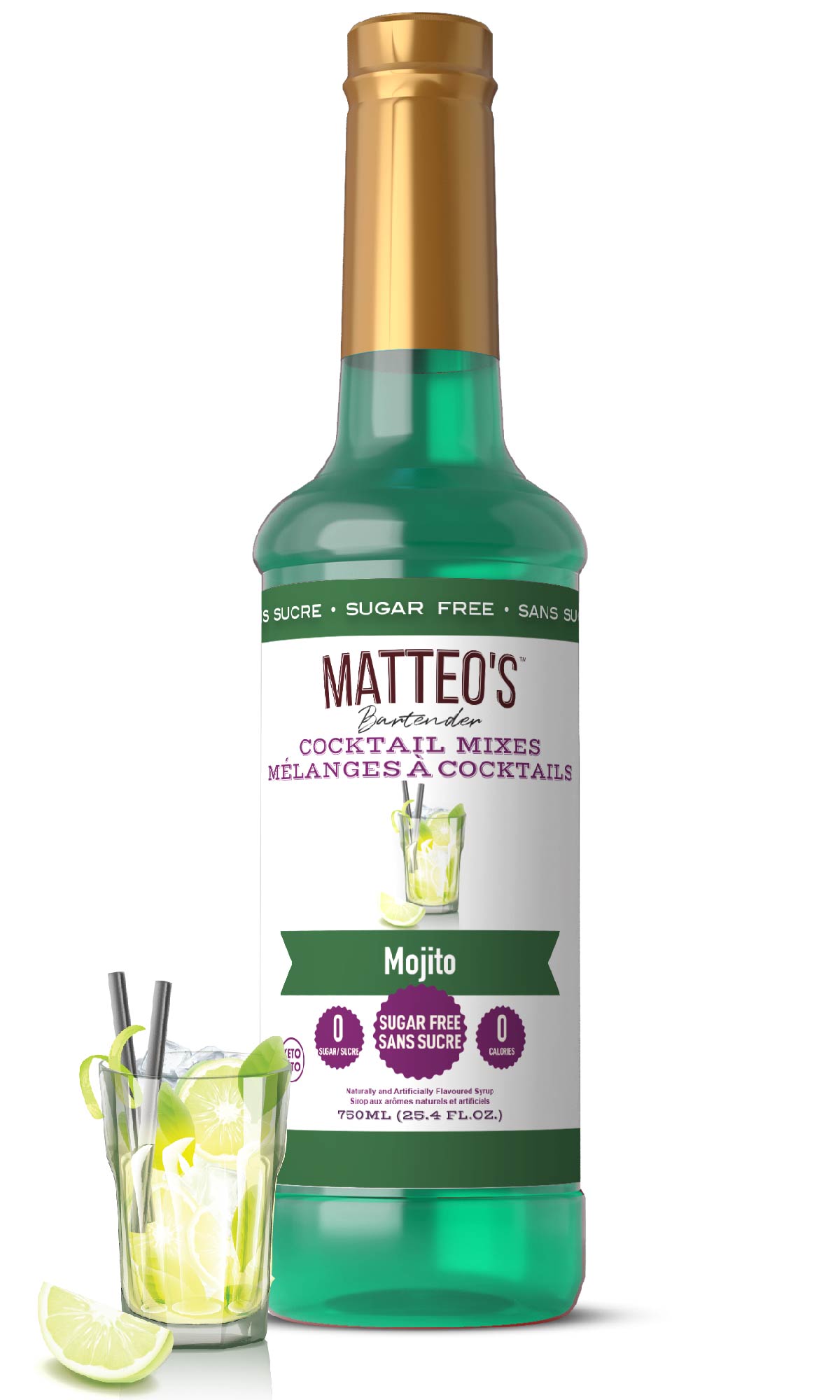 Mélanges pour cocktails sans sucre - Mojito