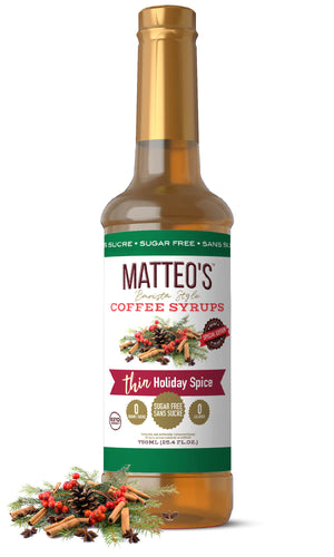 Sugar Free Coffee Syrup, Holiday Spice