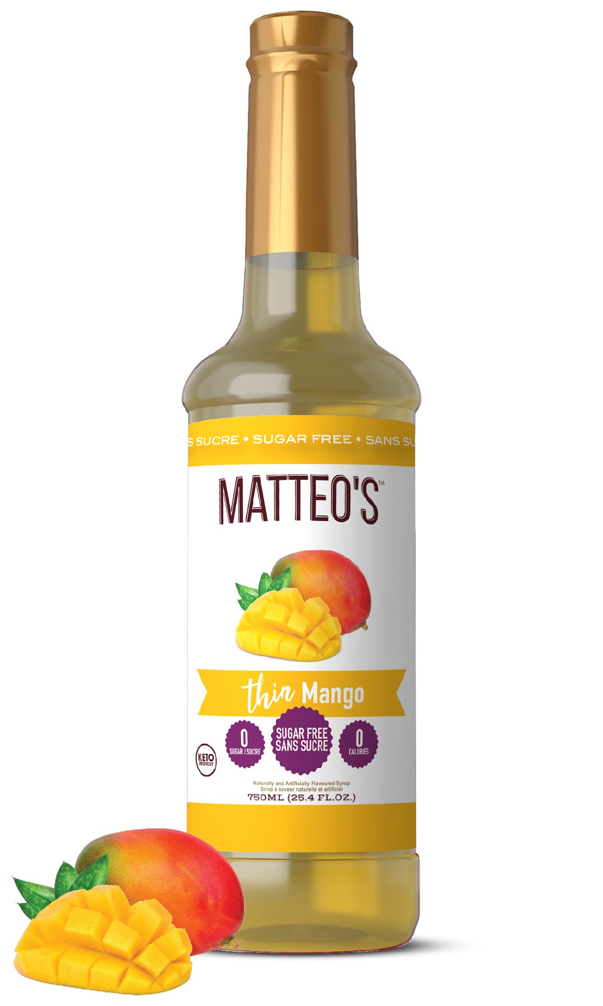 Mango Sf Sugar Free Mix - Mango - Matteo's Coffee Syrup