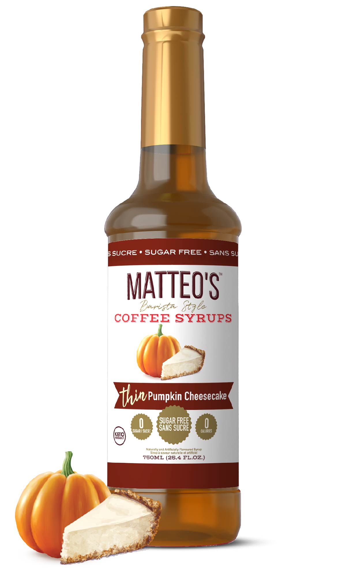 Sugar Free Coffee Syrup, Pumpkin Cheesecake