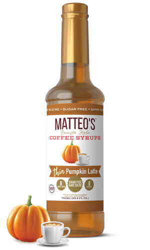 Sugar Free Coffee Syrup, Pumpkin Latte