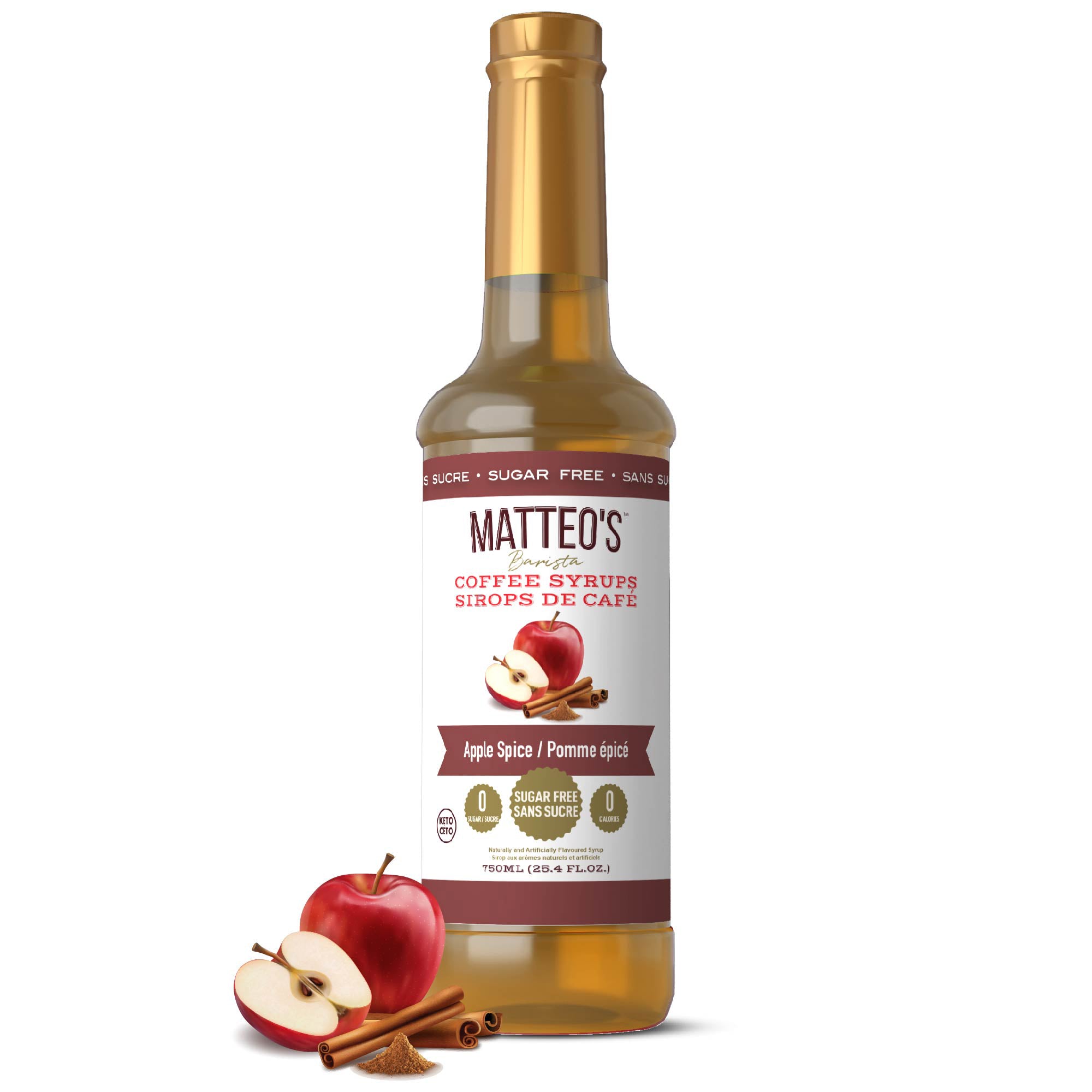 Sirop de café sans sucre, Épice de pomme