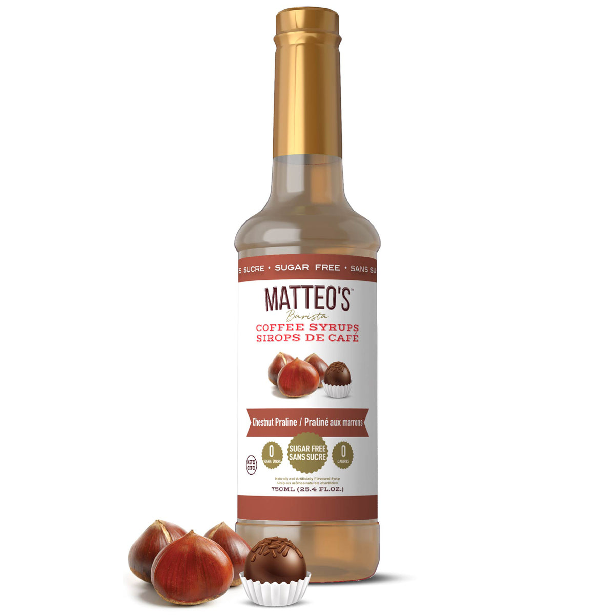 Sirop de café sans sucre, Praliné à la Châtaigne