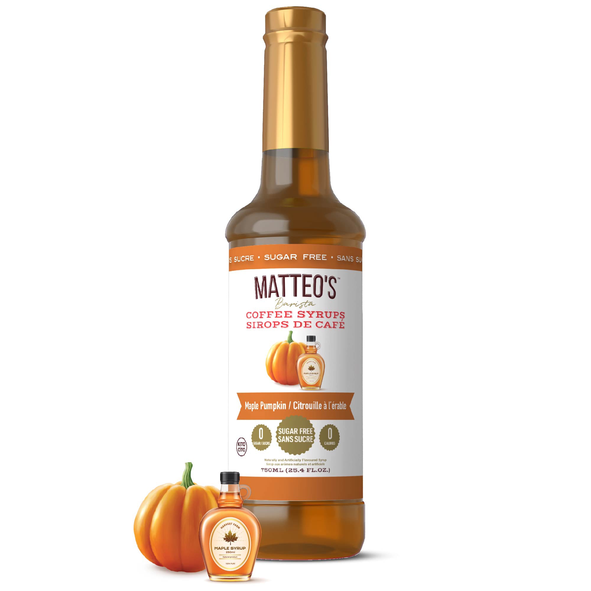 Sugar Free Coffee Syrup, Maple Pumpkin