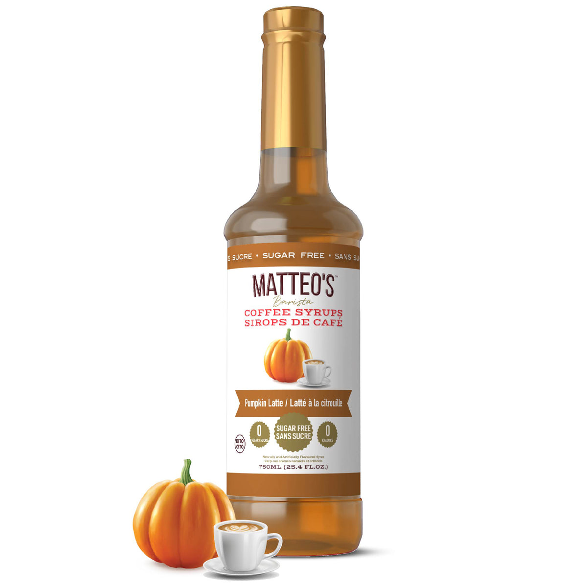 Sirop de café sans sucre, Latté à la citrouille