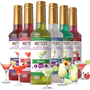 Sugar Free Cocktail Syrup, Variety Pack, (6 Flavors)