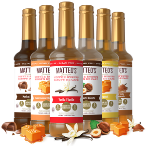 Sugar Free Coffee Syrup, Variety Pack, (6 Flavors)