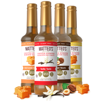 Sirop de café sans sucre, paquet varié, (4 saveurs)