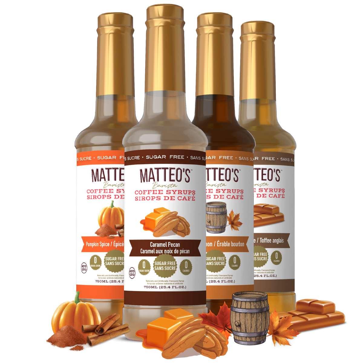 Les saveurs préférées de Matteo, assortiment (4 saveurs)