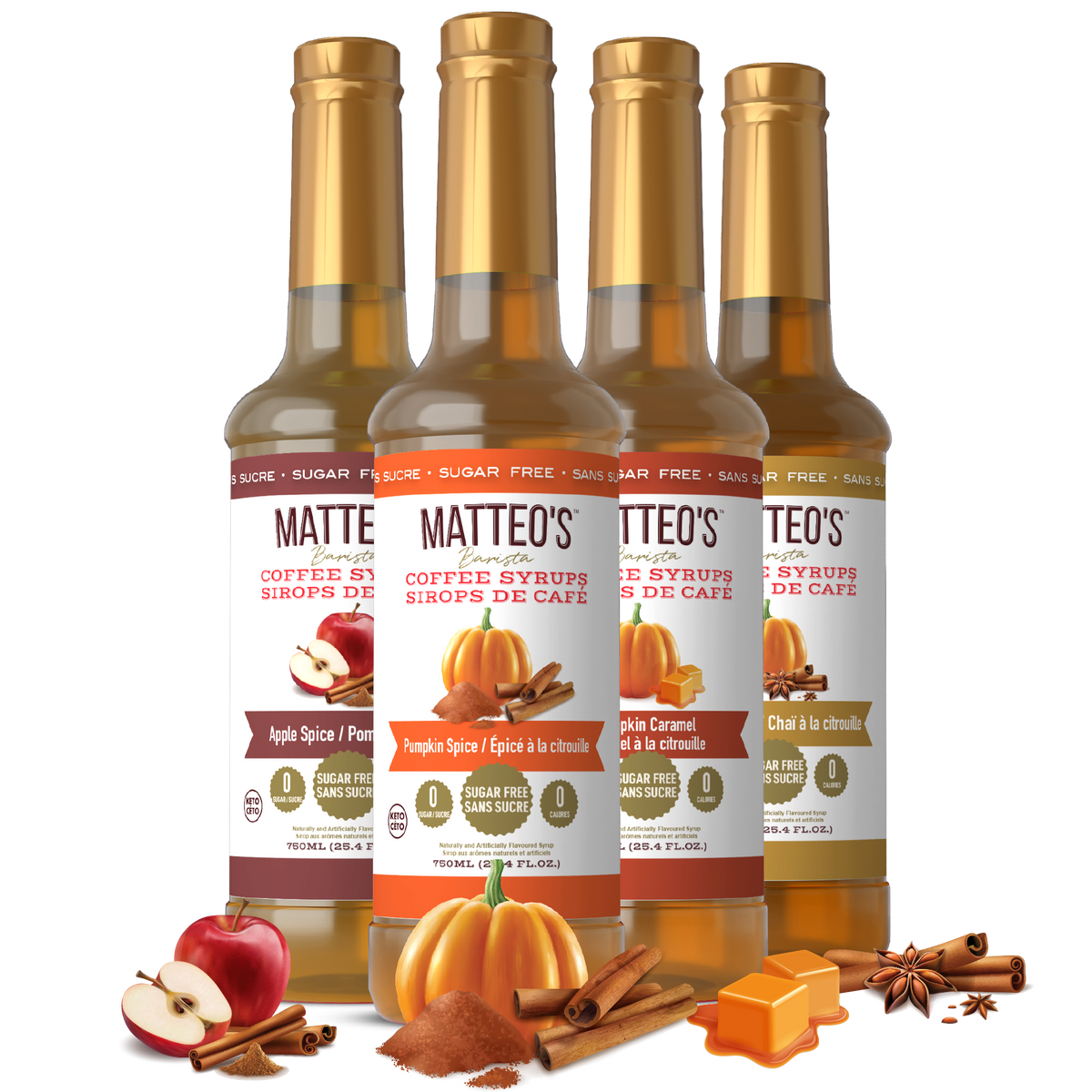 Matteo's Harvest Flavours, Variety Pack, (4 Flavours)