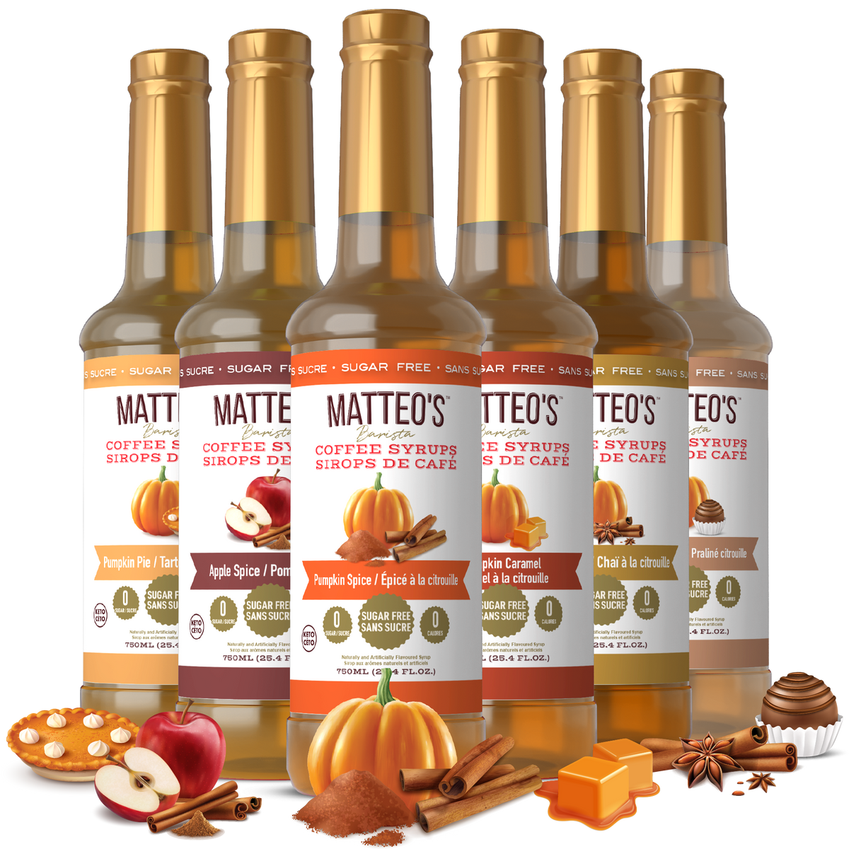 Matteo's Harvest Flavours, Variety Pack, (6 Flavours)