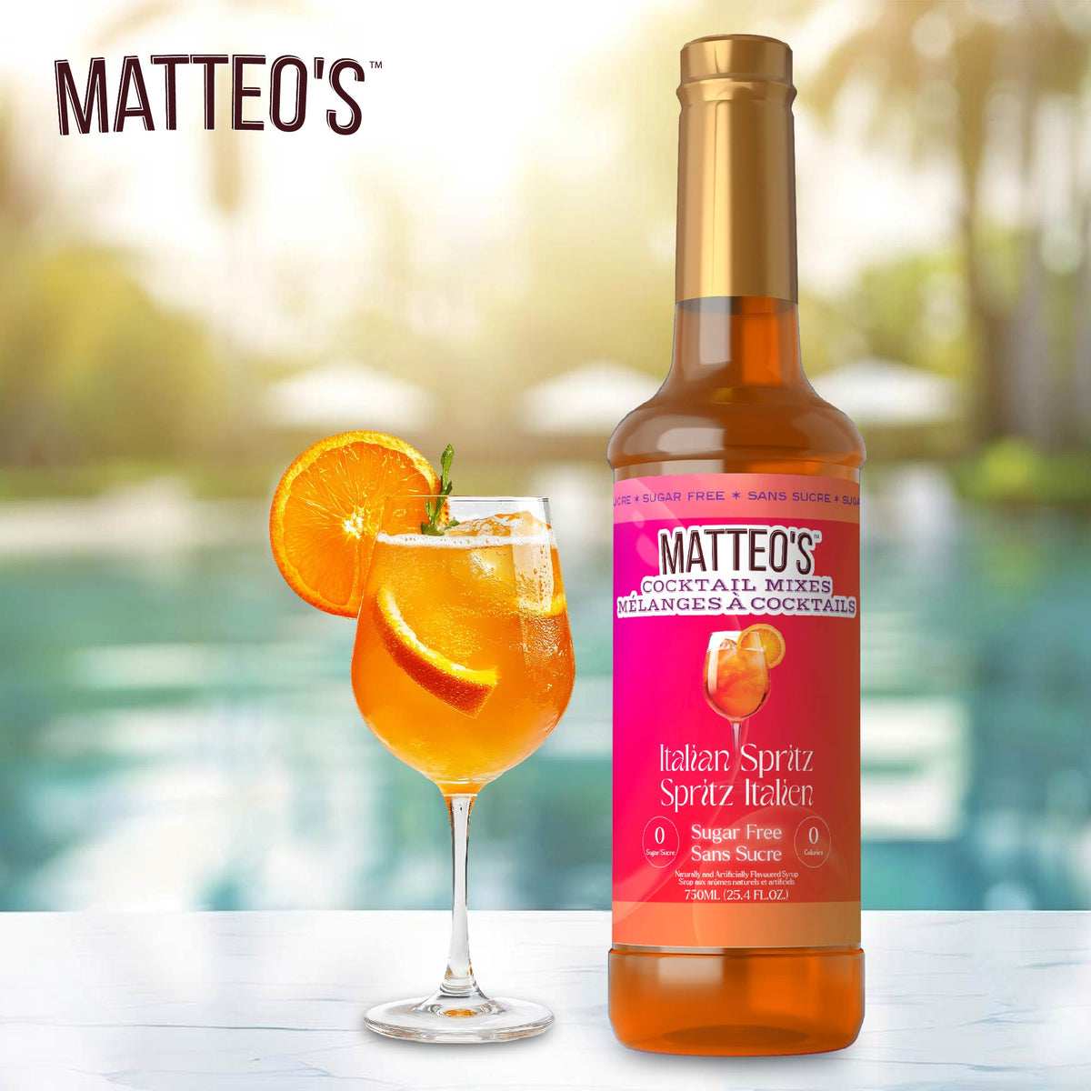 Sugar Free Cocktail Mixes - Italian Spritz