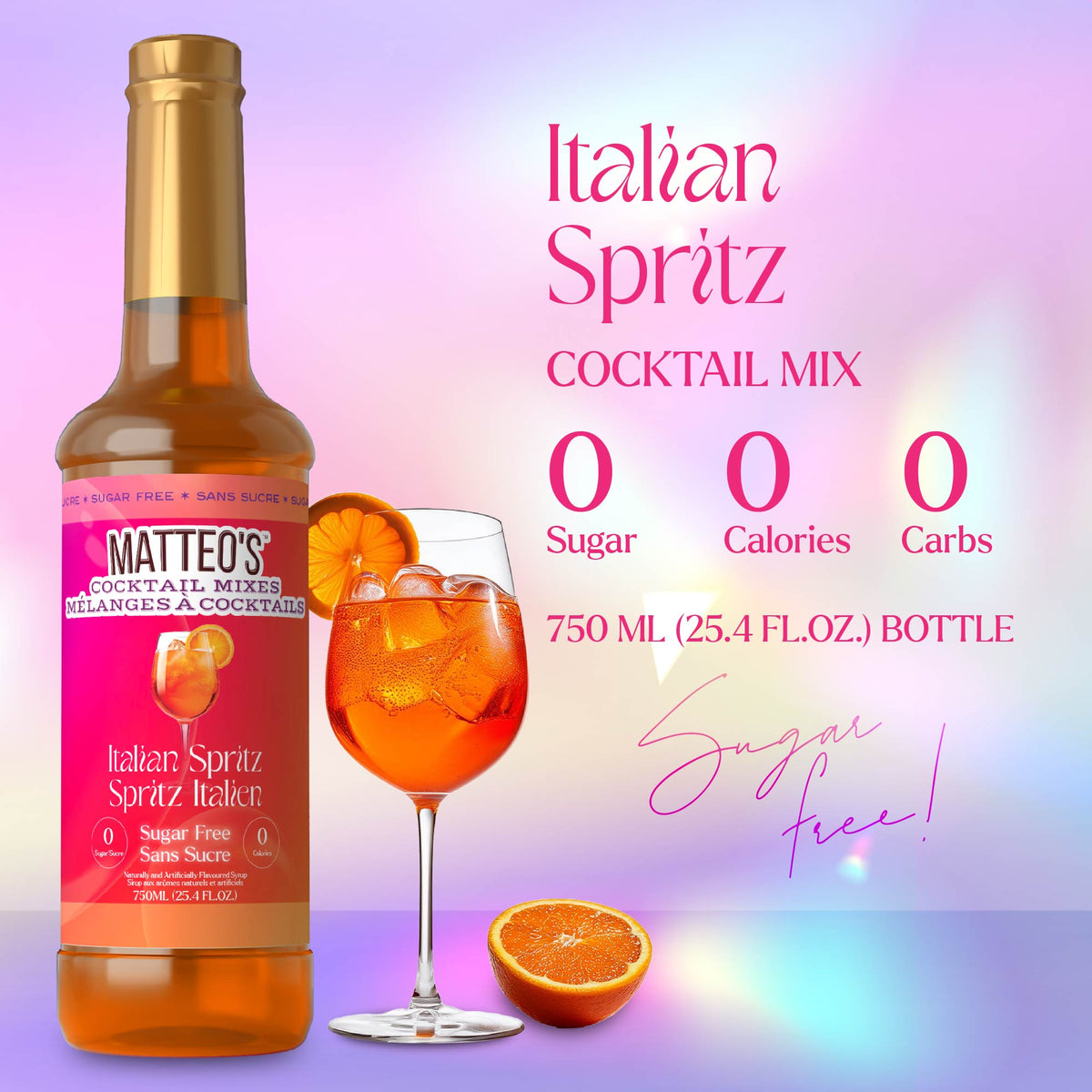 Sugar Free Cocktail Mixes - Italian Spritz