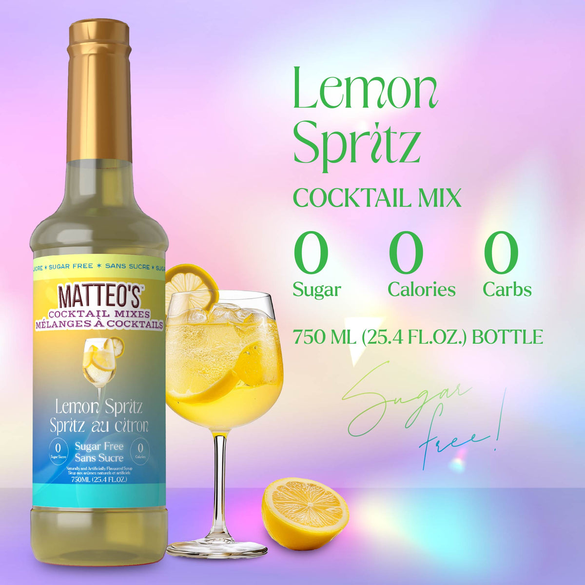 Sugar Free Cocktail Mixes - Lemon Spritz