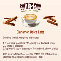 Sugar Free Coffee Syrup, Cinnamon Dolce