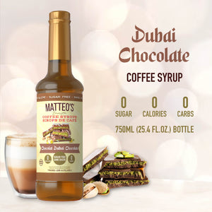 Sugar Free Coffee Syrup, Dubai Chocolate