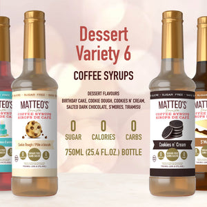 Matteo's Dessert Flavours, Variety Pack, (6 Flavors)