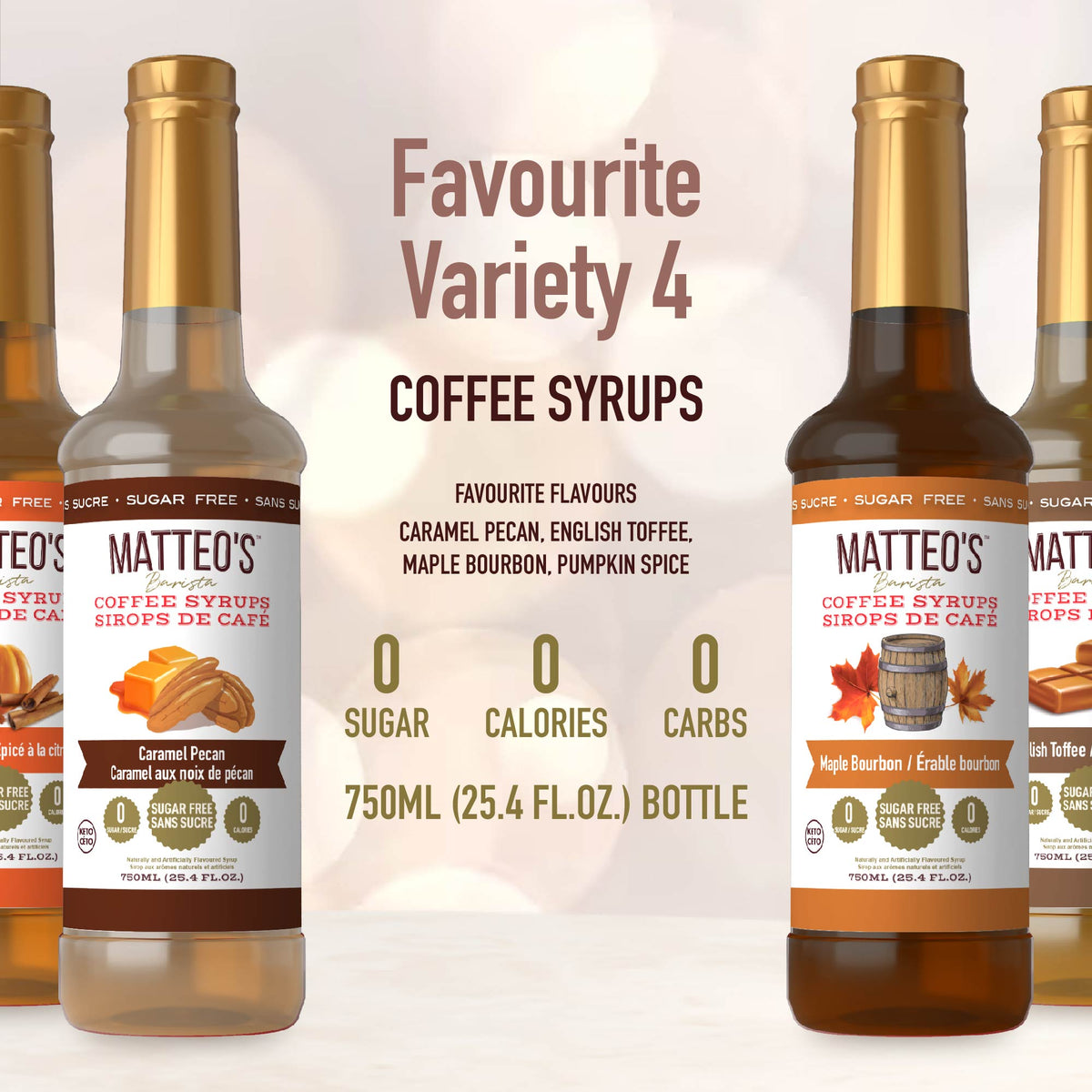 Les saveurs préférées de Matteo, assortiment (4 saveurs)