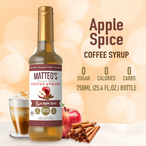 Sirop de café sans sucre, Épice de pomme