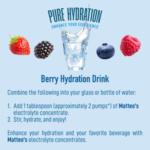 Matteo's Sugar-Free Hydration Concentrate - Berry
