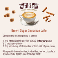 Sugar Free Coffee Syrup, Brown Sugar Cinnamon