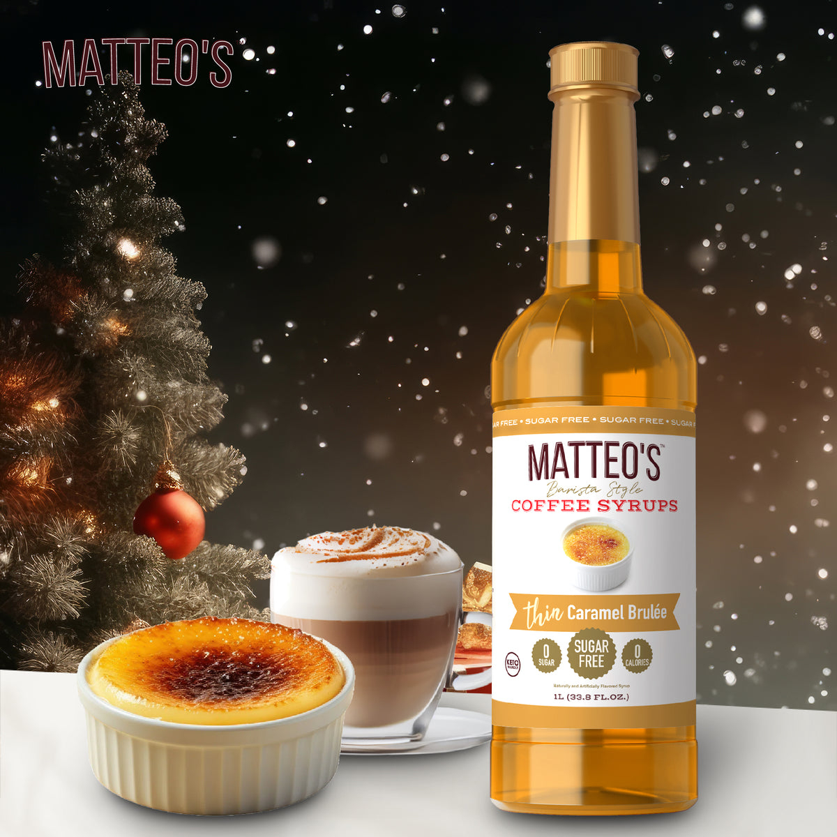 Sugar Free Coffee Syrup, Caramel Brulee (1L)