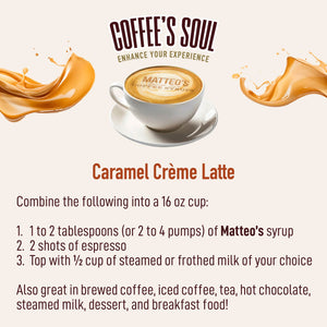 Sugar Free Coffee Syrup, Caramel Creme (1L)