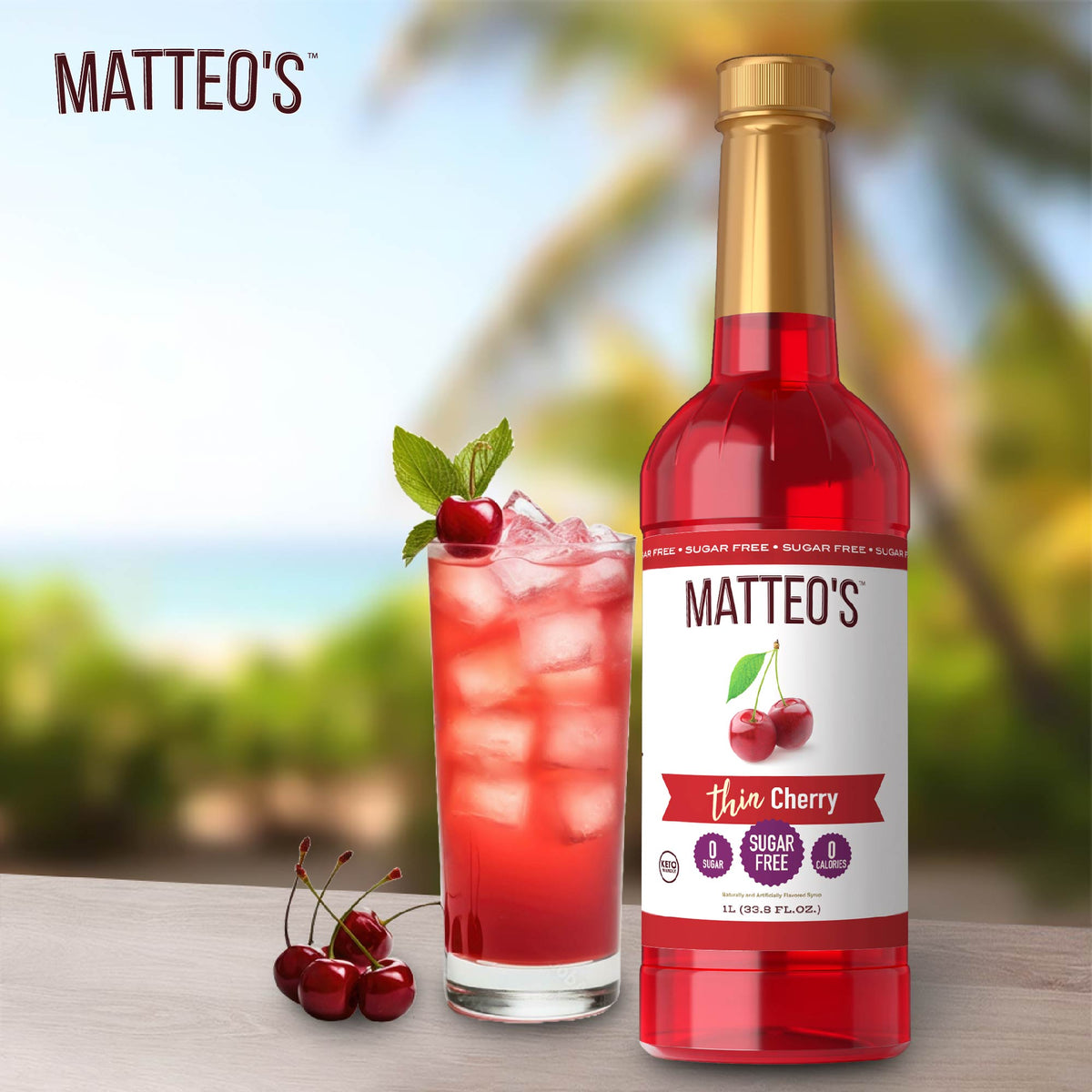 Sugar Free Mix - Cherry (1L)