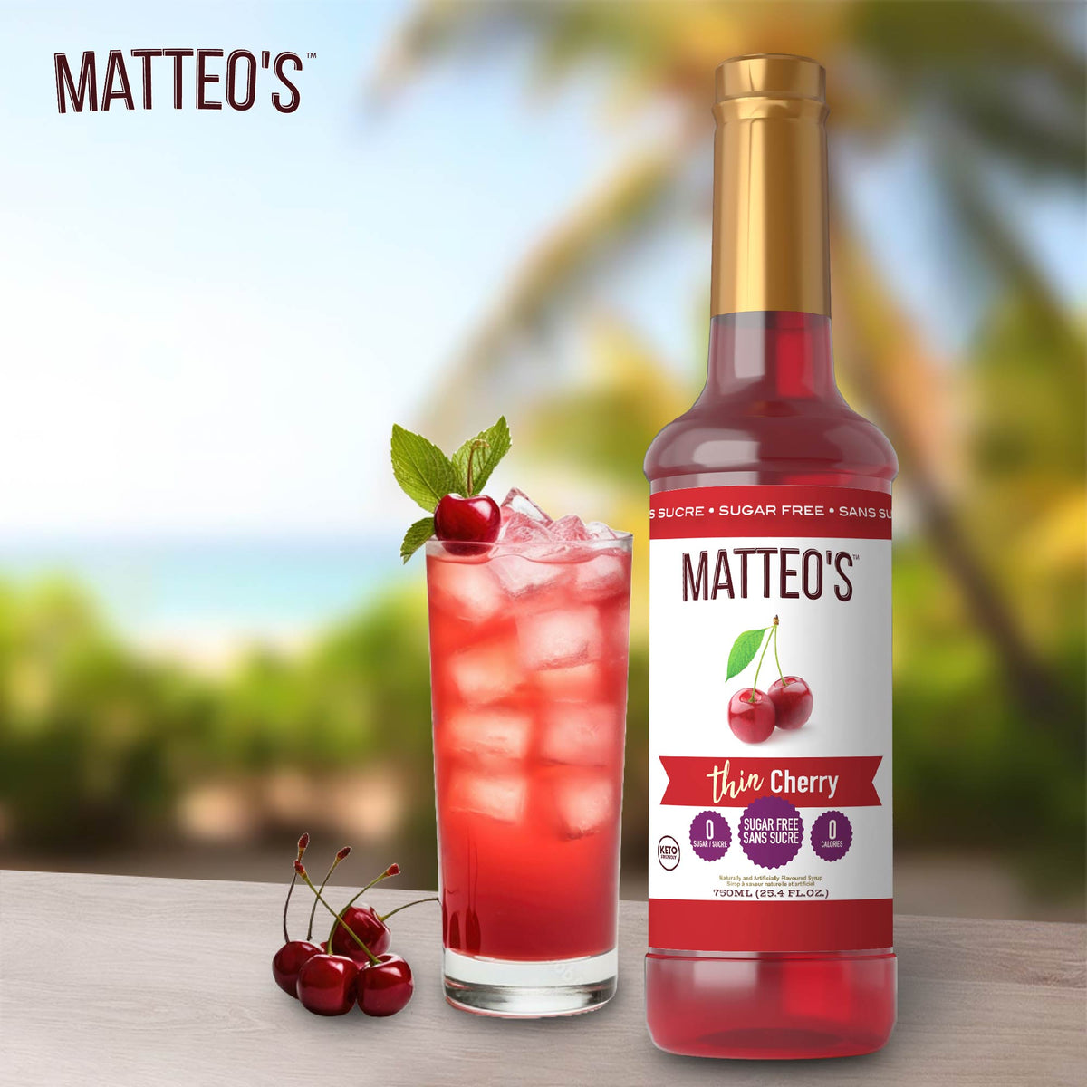 Mélange sans sucre - Cerise