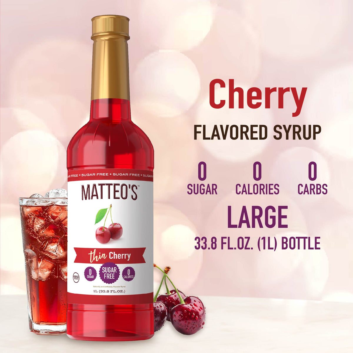 Sugar Free Mix - Cherry (1L)