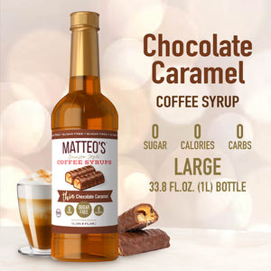 Sugar Free Coffee Syrup, Chocolate Caramel (1L)