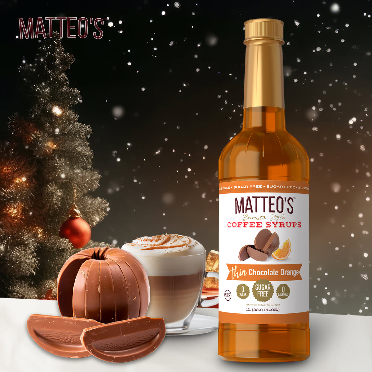 Sugar Free Coffee Syrup, Chocolate orange (1L)