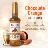 Sirop de café sans sucre, Orange Chocolat