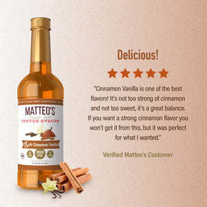 Sugar Free Coffee Syrup, Cinnamon Vanilla (1L)